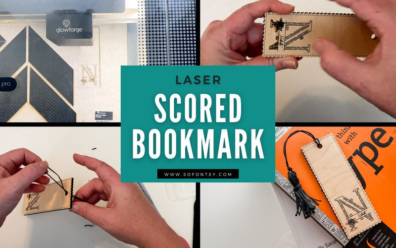 Laser Scored Bookmark