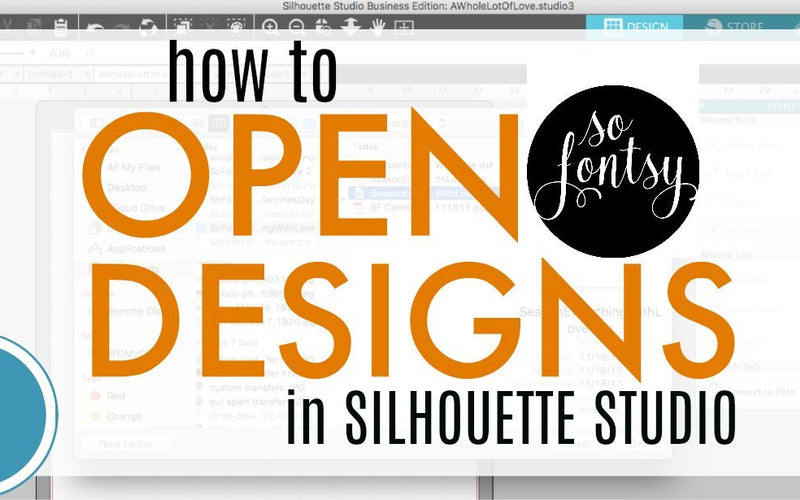 Opening Designs from So Fontsy in Silhouette Studio