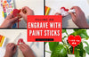 Plant Stake- Filling an Acrylic Engrave with a Paint Stick