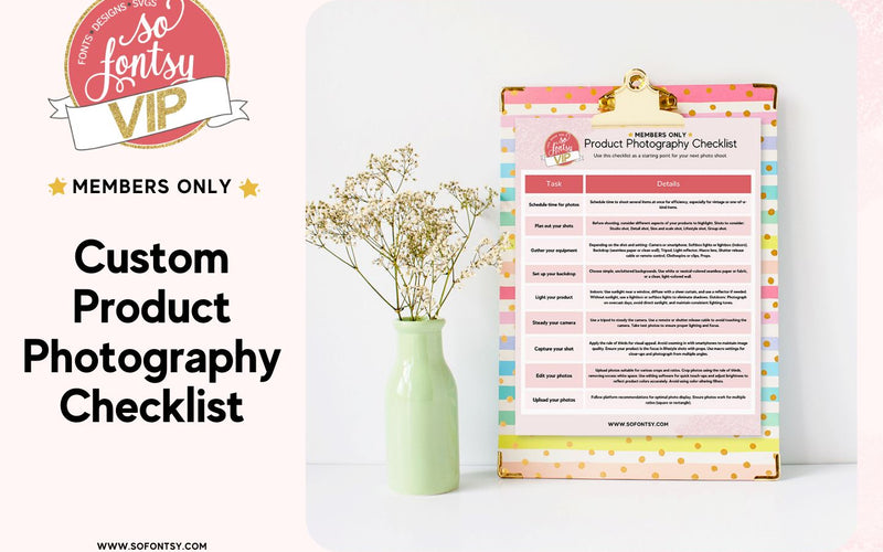 Product Photography Checklist