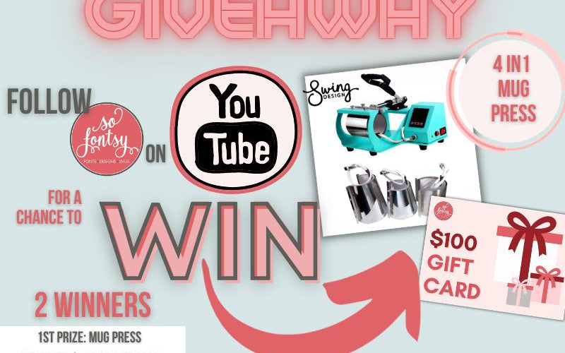 So Fontsy Giveaway: Win a 4 in 1 Mug Press