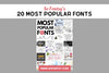 So Fontsy's 20 Most Popular Fonts
