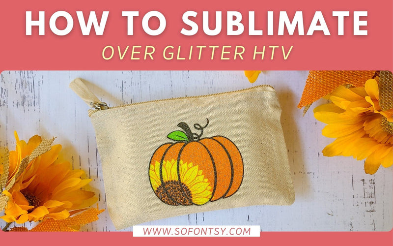 Sublimating on Glitter HTV (Sublimation on Cotton and Darks Hack)