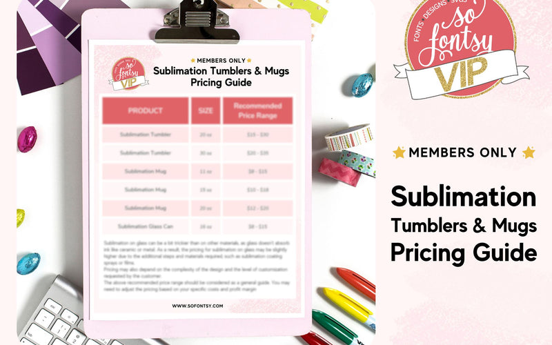 Sublimation Tumblers & Mugs Pricing Guide