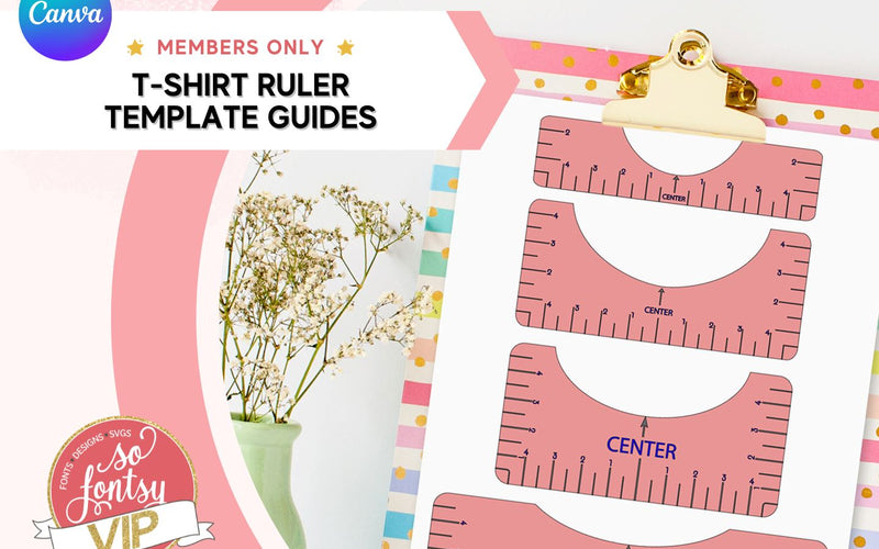 T-Shirt Ruler Placement Templates