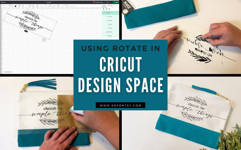 Using Rotate in Cricut Design Space | Cricut Design Space Cheat Sheet