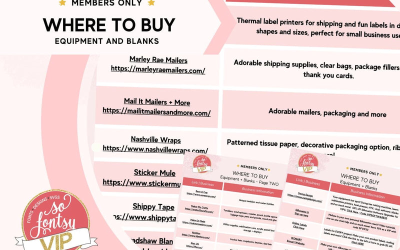 Where to Buy Equipment and Blanks