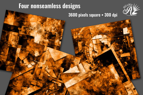 01 Orange and Black Grunge papers.jpg