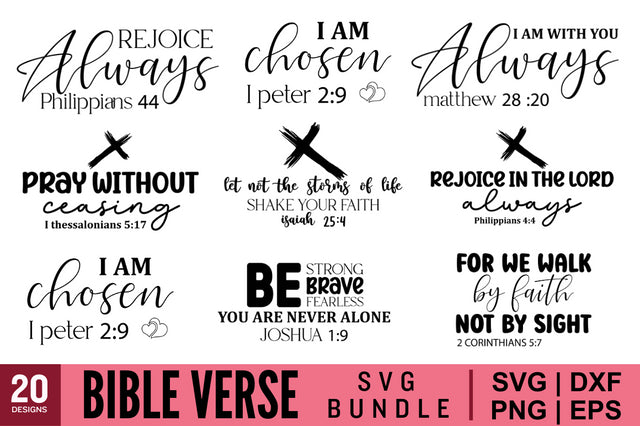 1 Bible Verse SVG Bundle SVG Designangry 