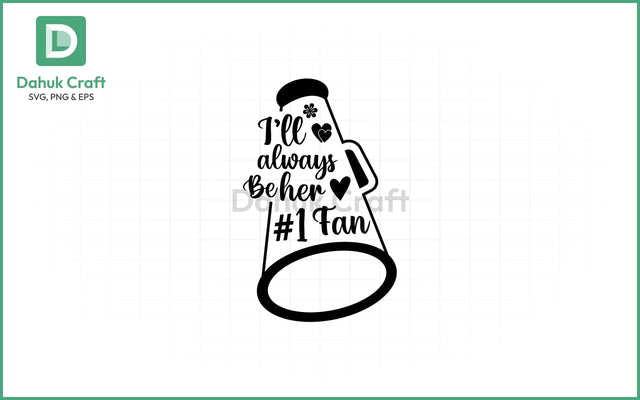 #1 Fan SVG – Cheer Support #1 Fan SVG PNG & EPS V2 SVG dahukdesign 
