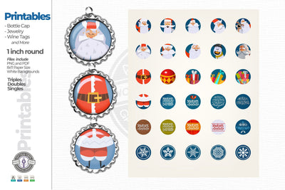 1 Inch Christmas rounds SVG AfterTenDesign 