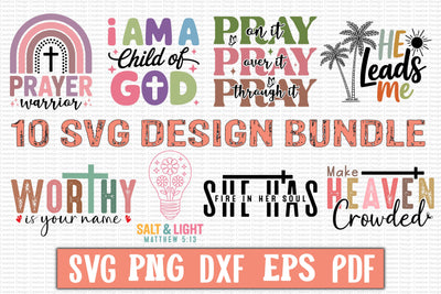 10 Boho Elegant Christian Svg Bundle SVG Craftlabsvg24 