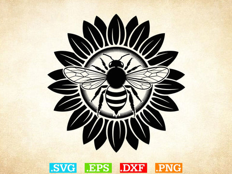 10 Cute Bee Svg Bundle, Bee Scene Svg, Sunflower Svg, Bee Cricut Svg SVG Creativeart88 
