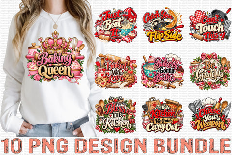 10 Kitchen PNG Design Bundle Sublimation Craftlabsvg24 