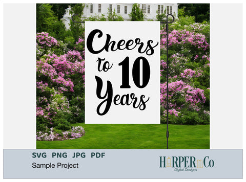 10 Year SVG PNG Cut EPS File SVG HarperNCo 