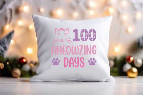 100 Ameowzing Days svg Design SVG Designangry 