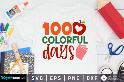 100 colorful days SVG Design SVG Regulrcrative 