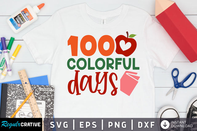 100 colorful days SVG Design SVG Regulrcrative 