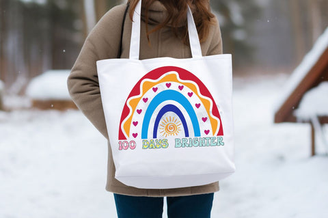 100 days brighter PNG Design Sublimation Designangry 