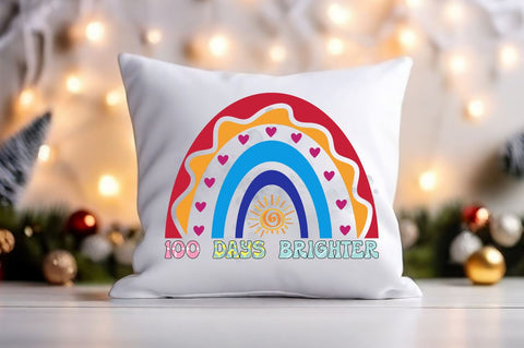 100 days brighter PNG Design Sublimation Designangry 
