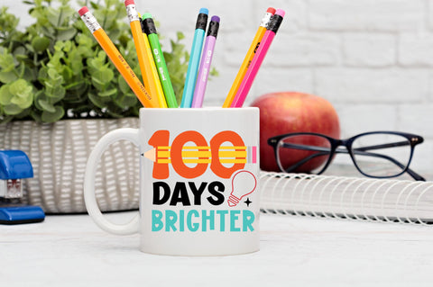 100 days brighter SVG Design SVG Regulrcrative 