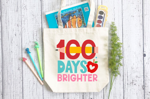 100 days brighter SVG Design SVG Regulrcrative 