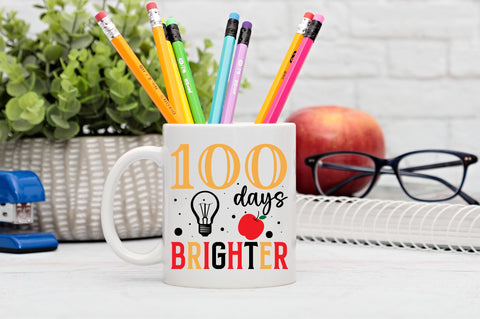 100 days brighter Svg Design SVG Regulrcrative 