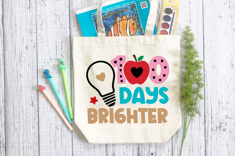 100 days brighter SVG Design SVG Regulrcrative 