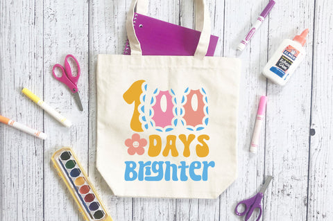100 days brighter Svg Design SVG Regulrcrative 