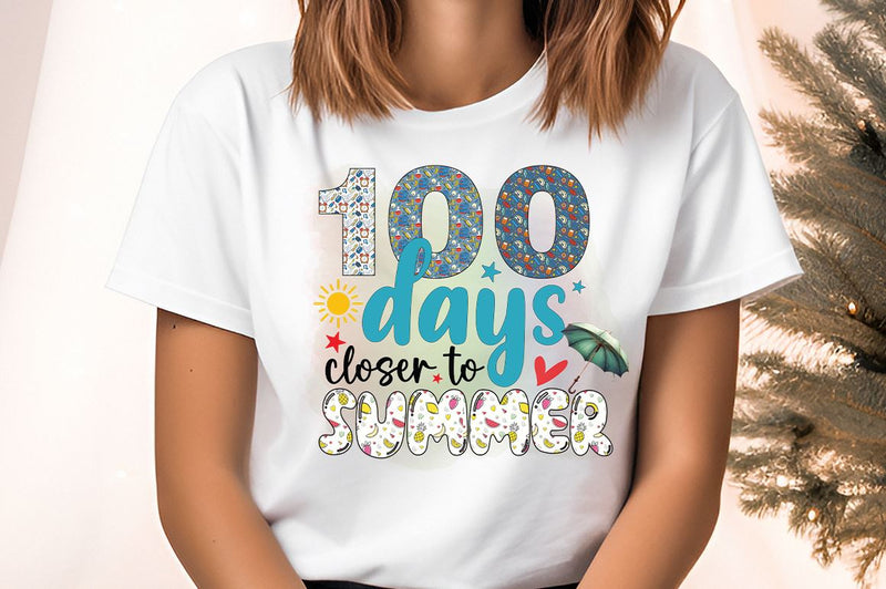 100 days closer to summer PNG Design Sublimation Designangry 