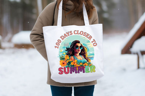 100 days closer to summer PNG Design Sublimation Designangry 