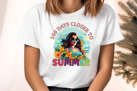 100 days closer to summer PNG Design Sublimation Designangry 