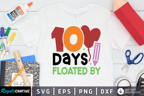 100 days floated by SVG Design SVG Regulrcrative 