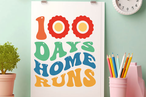 100 days home runs svg Design SVG Regulrcrative 