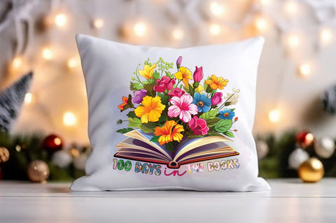 100 days in the books PNG Design Sublimation Designangry 