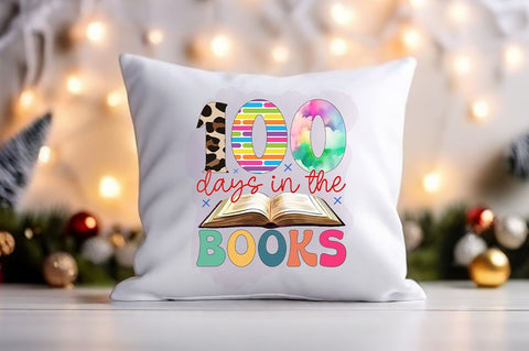 100 days in the books PNG Design Sublimation Designangry 