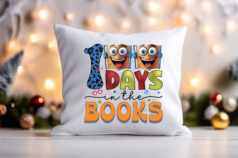 100 days in the books PNG Design Sublimation Designangry 