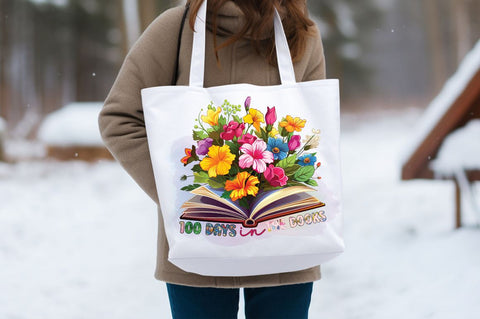 100 days in the books PNG Design Sublimation Designangry 