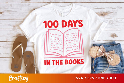 100 Days in the books SVG Design SVG Designangry 