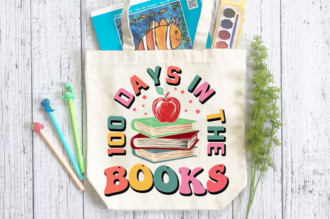 100 days in the books svg Design SVG Regulrcrative 