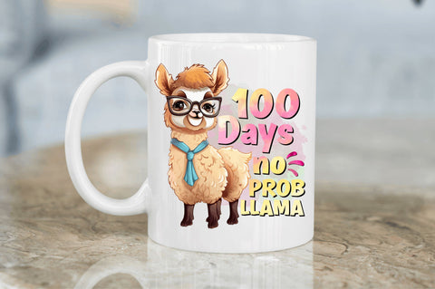 100 Days no prob-llama Sublimation Design Sublimation Regulrcrative 