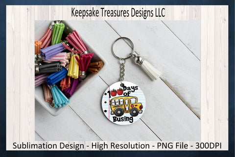 100 Days Of Busing Set, 20oz Tumbler, Key Ring & Shirt Design, 100 Days Of School Celebration, Sublimation PNG, Digital Download, Hand Drawn Sublimation Keepsake Treasures Designs LLC. 