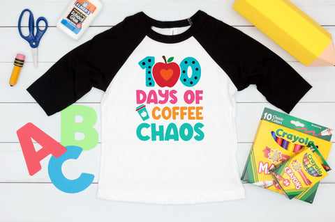 100 days of coffee chaos SVG Design SVG Regulrcrative 