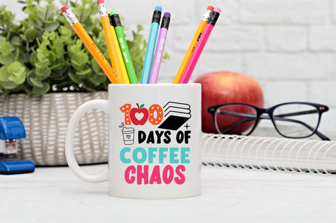 100 days of coffee chaos SVG Design SVG Regulrcrative 