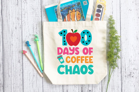 100 days of coffee chaos SVG Design SVG Regulrcrative 