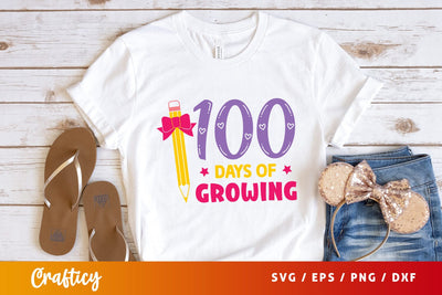 100 days of growing T shirt svg SVG Design SVG Designangry 