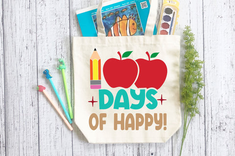 100 days of happy! SVG Design SVG Regulrcrative 