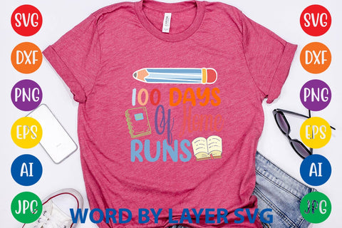 100 Days Of Home Runs svg design SVG Rafiqul20606 