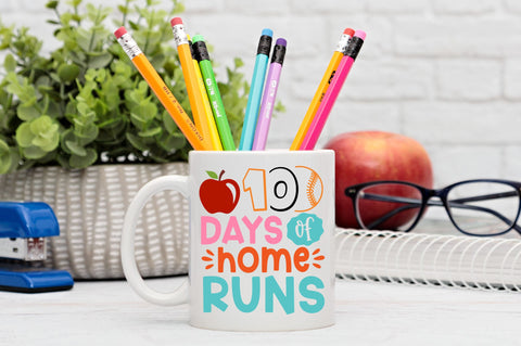 100 days of home runs SVG Design SVG Regulrcrative 