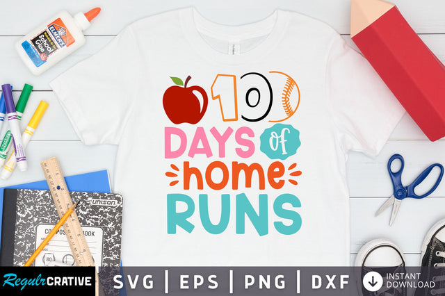 100 days of home runs SVG Design SVG Regulrcrative 